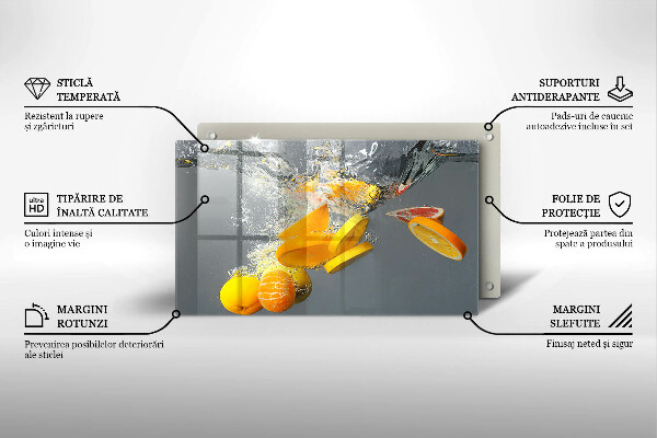 Sklo za sporák Citrony ve vodě