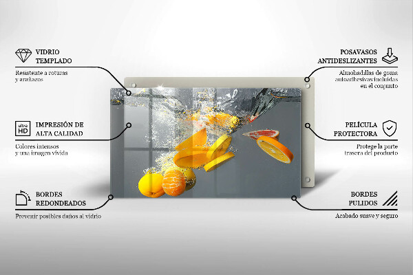 Sklo za sporák Citrony ve vodě