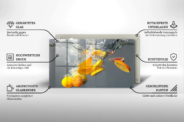 Sklo za sporák Citrony ve vodě