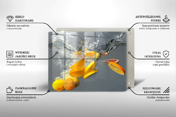 Sklo za sporák Citrony ve vodě