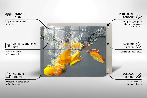 Sklo za sporák Citrony ve vodě