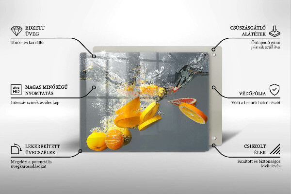 Sklo za sporák Citrony ve vodě