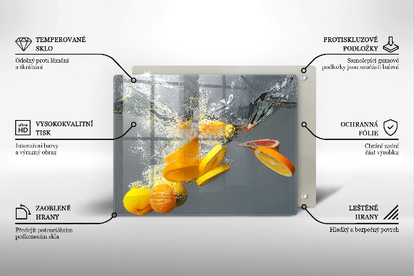 Sklo za sporák Citrony ve vodě