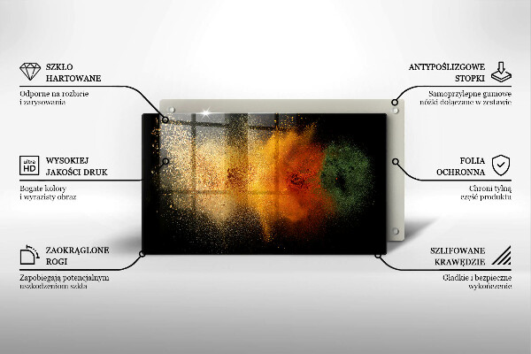 Sklo za sporák Barevné koření