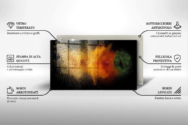 Sklo za sporák Barevné koření