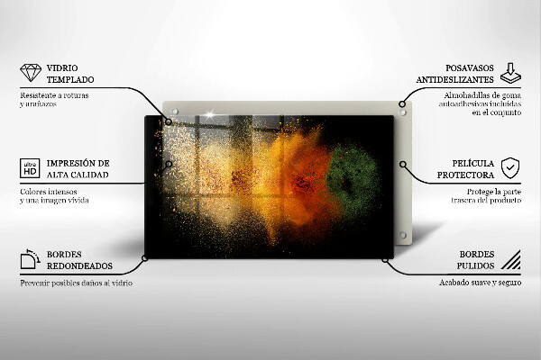 Sklo za sporák Barevné koření