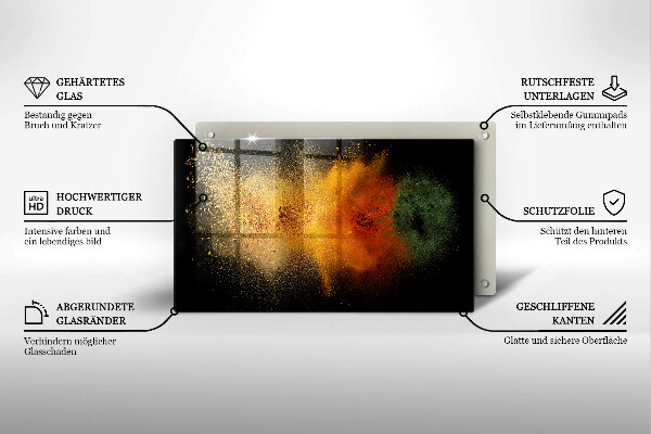 Sklo za sporák Barevné koření