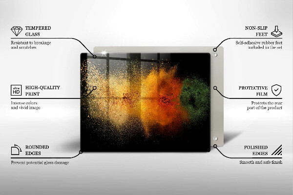 Sklo za sporák Barevné koření