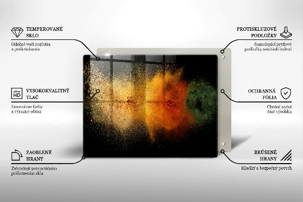 Sklo za sporák Barevné koření