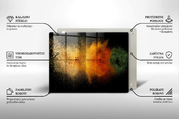 Sklo za sporák Barevné koření