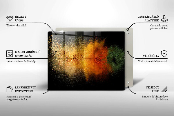 Sklo za sporák Barevné koření
