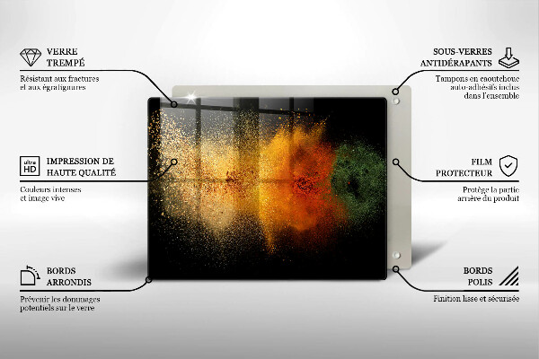 Sklo za sporák Barevné koření