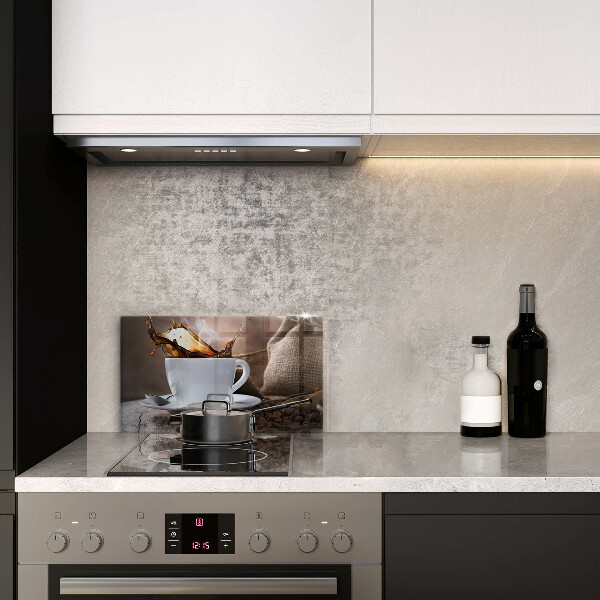 Kryt na varnou desku Šálek a kávová zrna