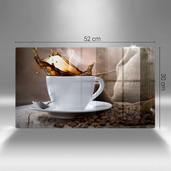 Kryt na varnou desku Šálek a kávová zrna