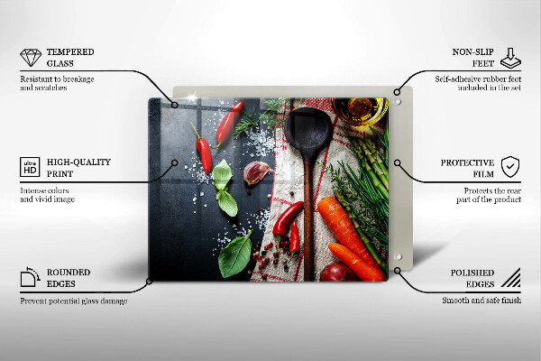 Kryt na varnou desku Kuchyňské jídlo