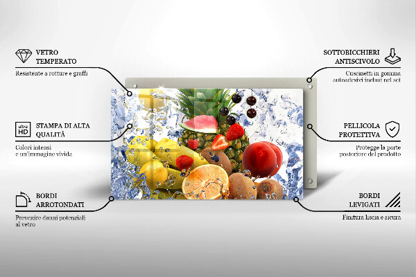 Kryt na varnou desku Šťavnaté ovoce a voda