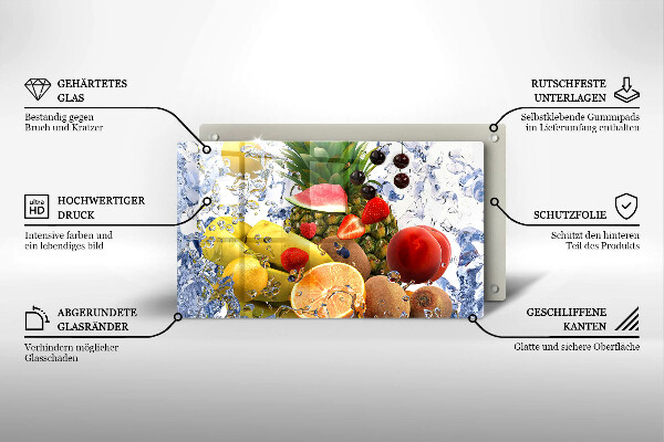 Kryt na varnou desku Šťavnaté ovoce a voda