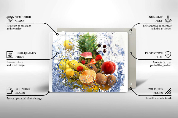 Kryt na varnou desku Šťavnaté ovoce a voda