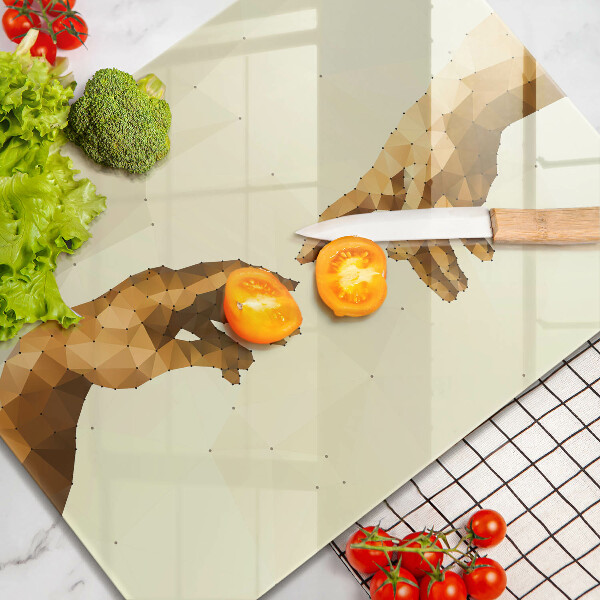 Kryt na varnou desku Stvoření adamových rukou