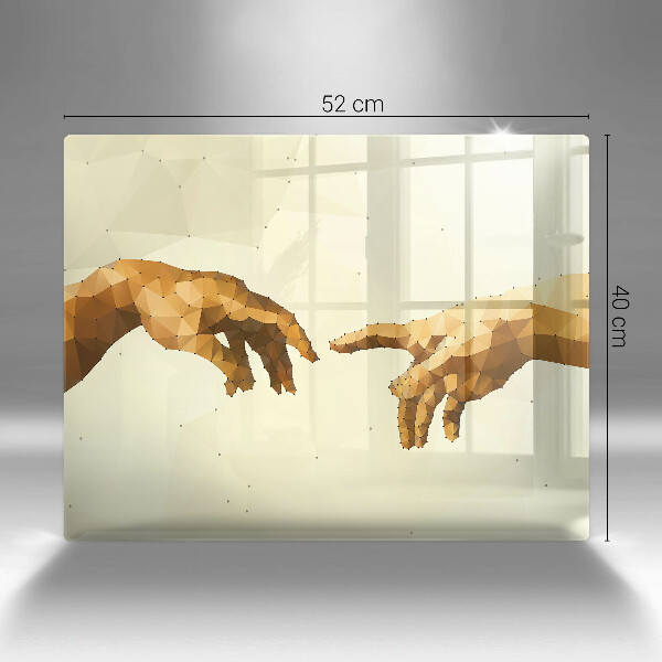 Kryt na varnou desku Stvoření adamových rukou