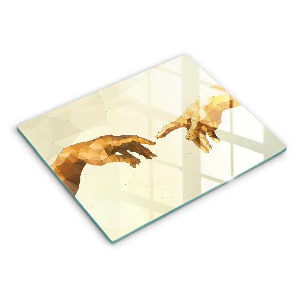 Kryt na varnou desku Stvoření adamových rukou