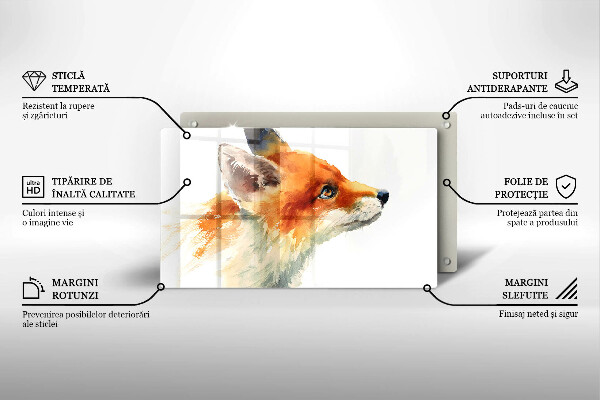 Sklo za sporák Malovaná liška