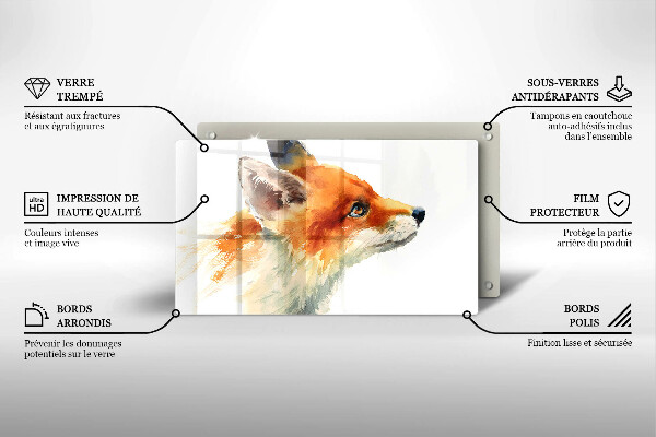 Sklo za sporák Malovaná liška