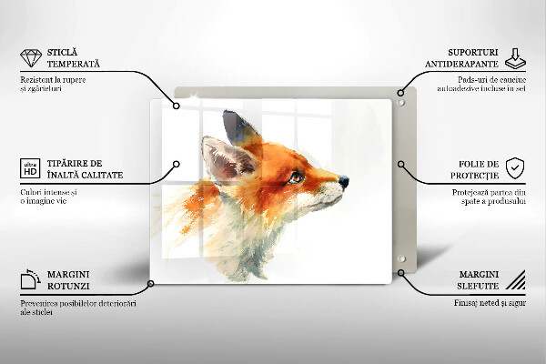 Sklo za sporák Malovaná liška