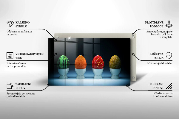 Kryt na varnou desku Abstraktní ovocná vejce