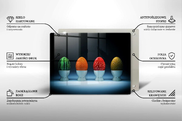 Kryt na varnou desku Abstraktní ovocná vejce