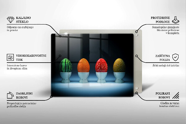 Kryt na varnou desku Abstraktní ovocná vejce