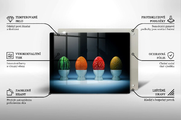 Kryt na varnou desku Abstraktní ovocná vejce