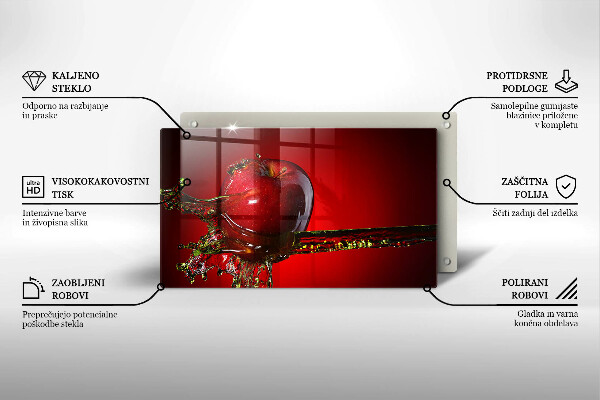 Kryt na varnou desku Apple ovoce ve vodě