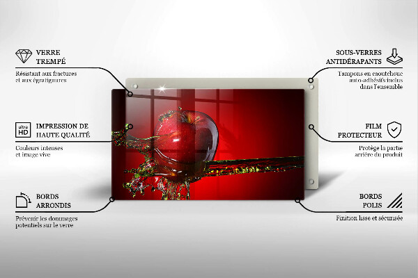 Kryt na varnou desku Apple ovoce ve vodě