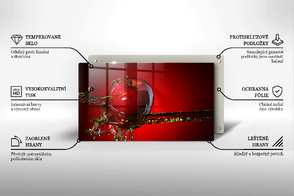 Kryt na varnou desku Apple ovoce ve vodě