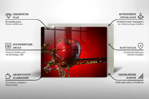 Kryt na varnou desku Apple ovoce ve vodě