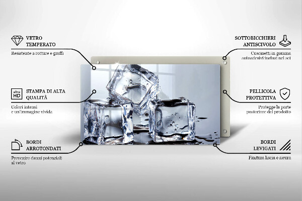 Kryt na varnou desku Ledové kostky