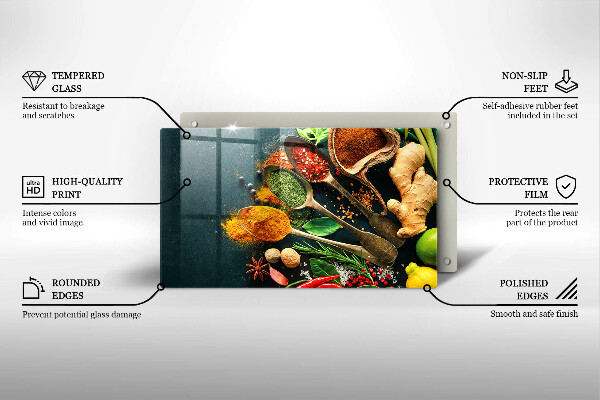 Kryt na varnou desku Kuchyňské lžíce na koření