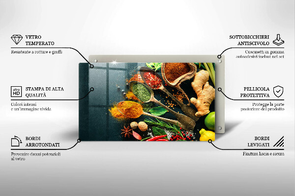 Kryt na varnou desku Kuchyňské lžíce na koření