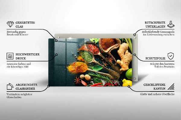 Kryt na varnou desku Kuchyňské lžíce na koření