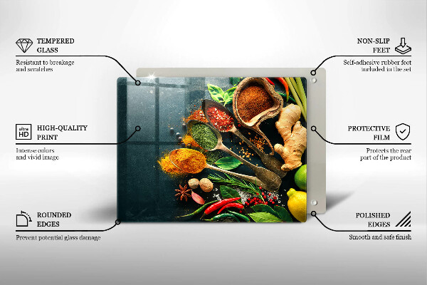 Kryt na varnou desku Kuchyňské lžíce na koření