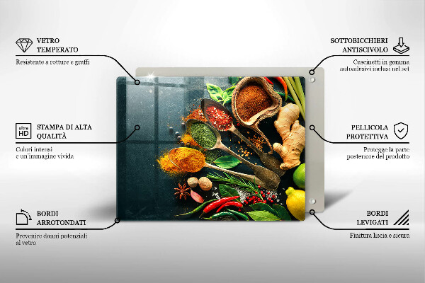 Kryt na varnou desku Kuchyňské lžíce na koření