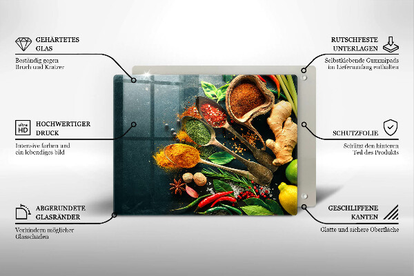 Kryt na varnou desku Kuchyňské lžíce na koření