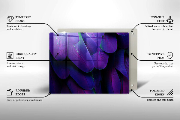 Sklo za sporák Neonové peří