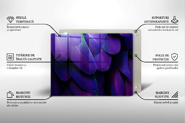 Sklo za sporák Neonové peří