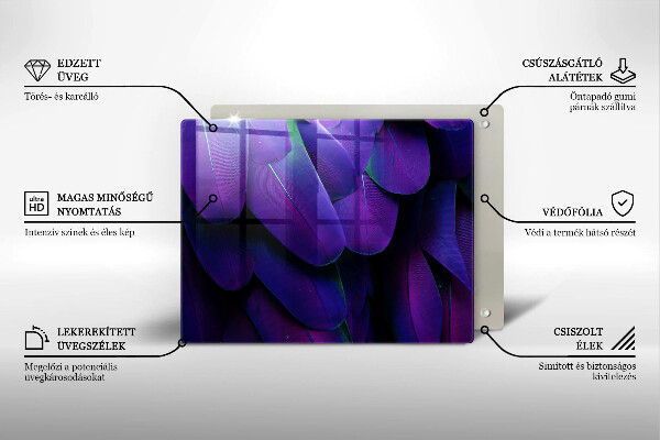 Sklo za sporák Neonové peří