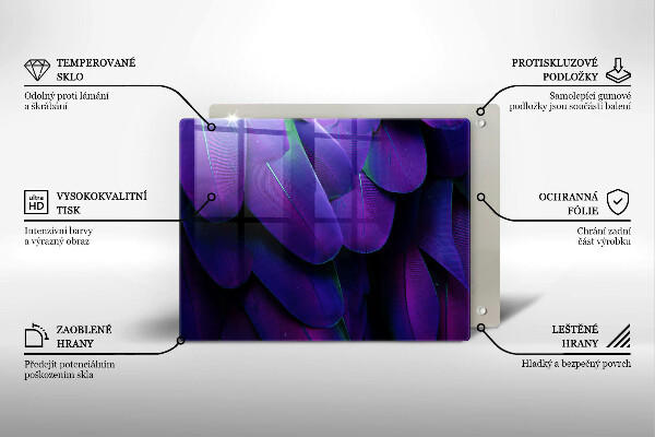 Sklo za sporák Neonové peří