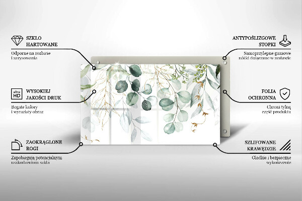 Sklo za sporák Malované rostliny