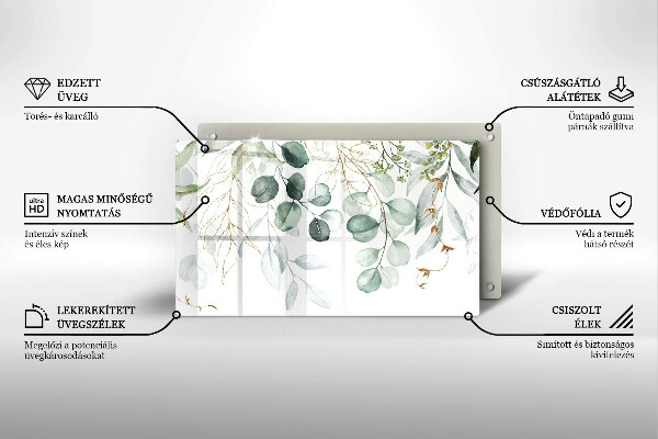 Sklo za sporák Malované rostliny