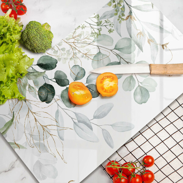 Sklo za sporák Malované rostliny